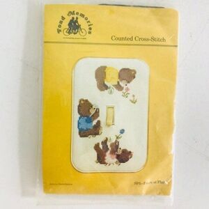 Bears at Play Embroidery Kit Switch Plat New